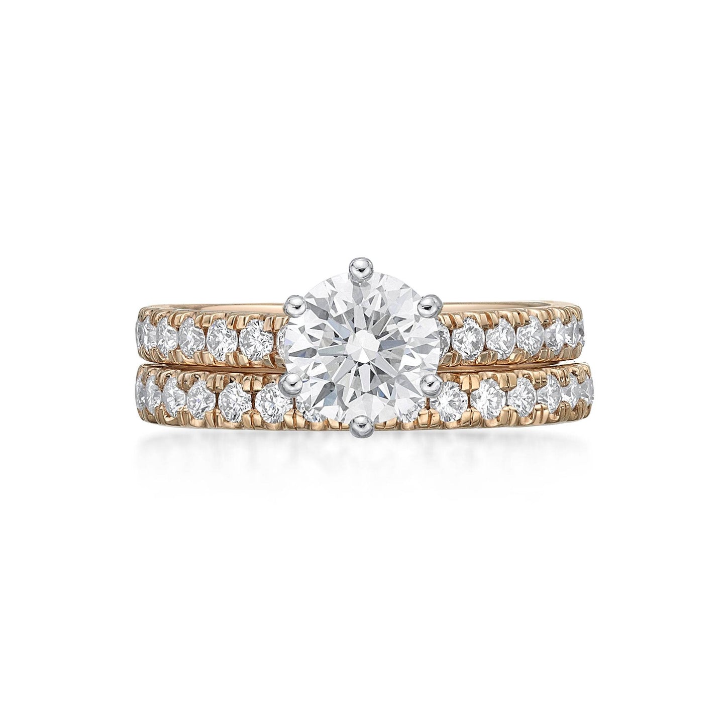 Amara - Round Brilliant Cut Diamond Band image 2