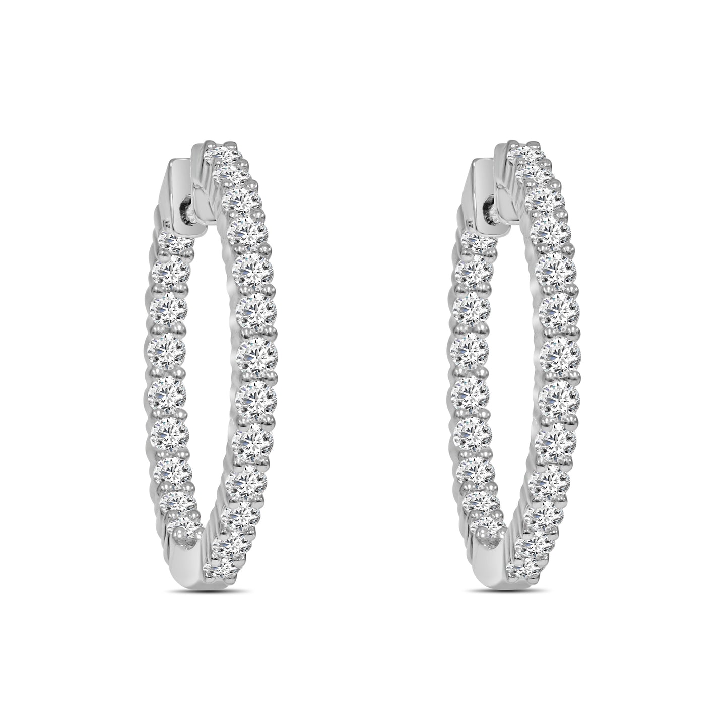 2.00 Carat Natural Diamond Day Night Earrings