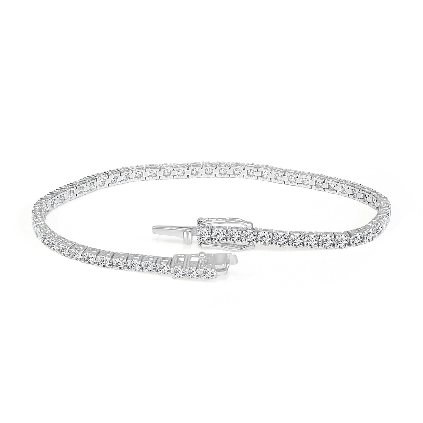 Round Brilliant Cut Diamond Tennis Bracelet image