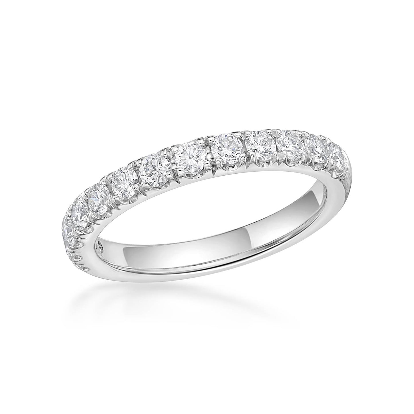 Claw Set Brilliant Cut Diamond Band image 1