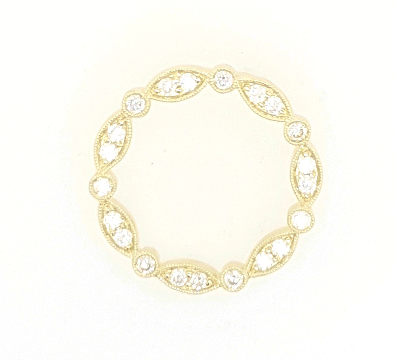 1/2 Carat Round Brilliant Cut Circle Pendant