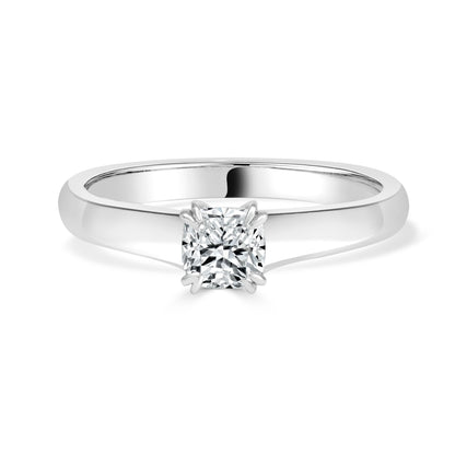 Cushion Cut Natural Diamond Engagement Ring