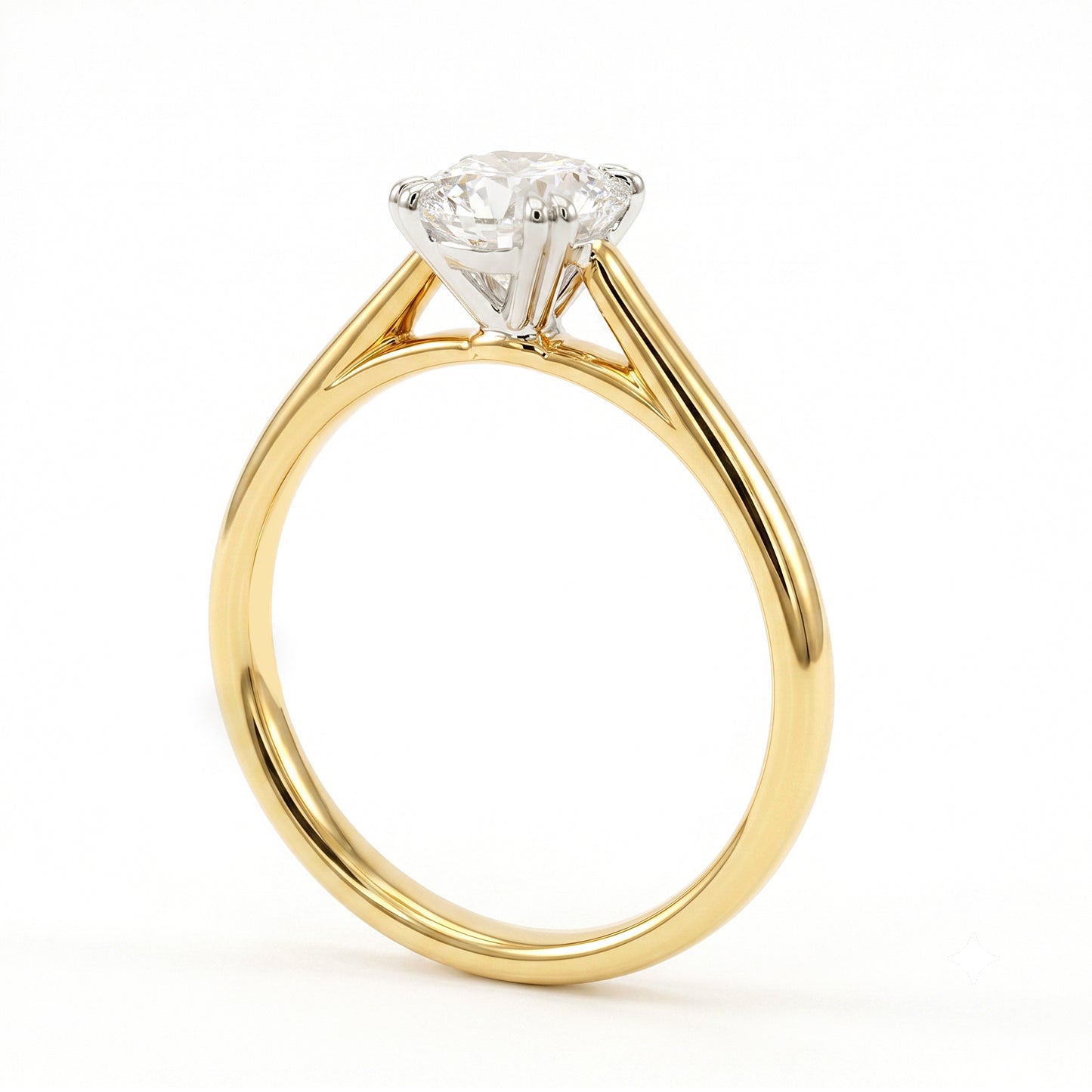 Zaniah - 1 Carat Natural Diamond Engagement Ring
