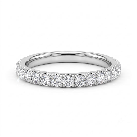 Round Brilliant Cut Natural Diamond Wedding Ring