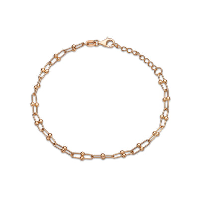 18K Gold Chain Link Bracelet image 0