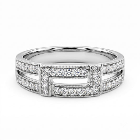 Art Deco Natural Diamond Dress Ring