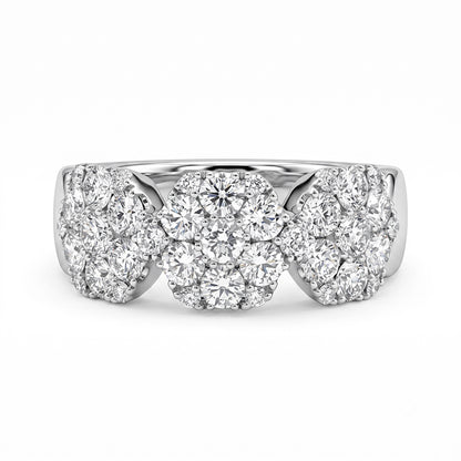 Round Brilliant Cut Natural Diamond Dress Ring