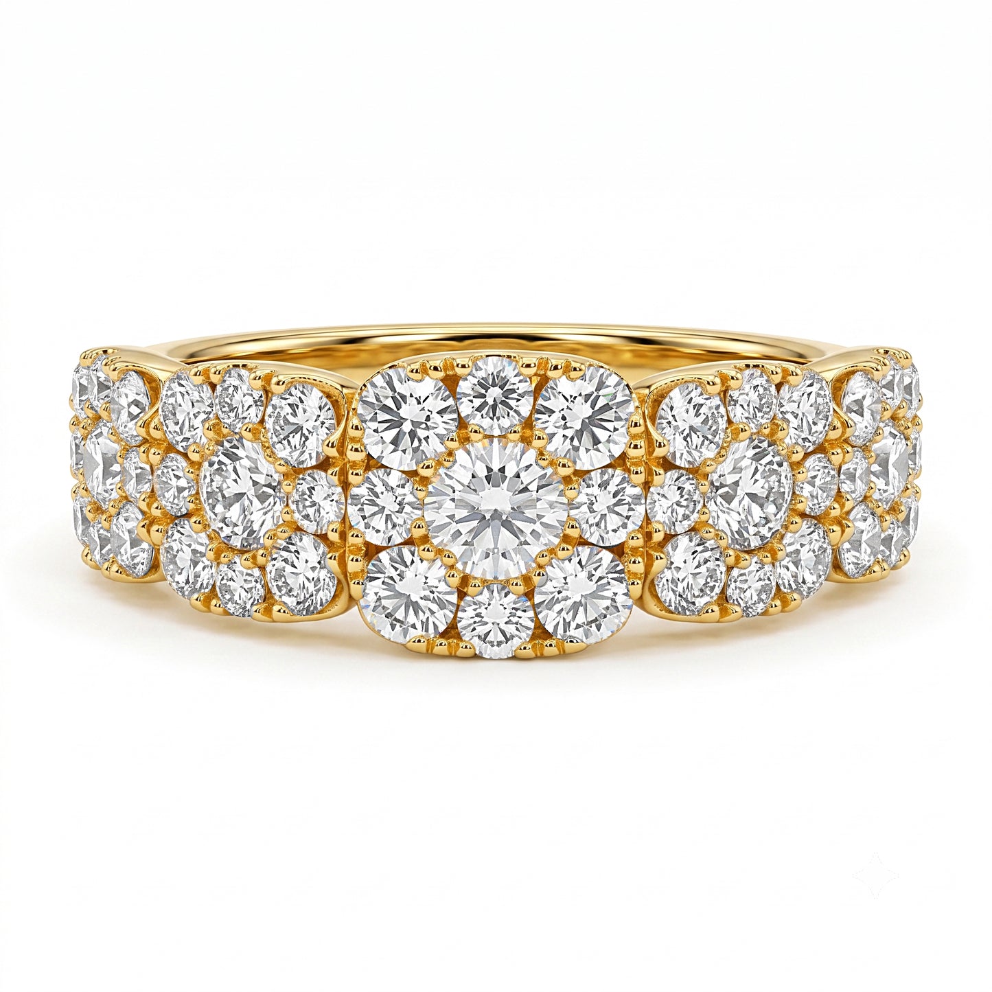 Round Brilliant Cut Diamond Dress Ring