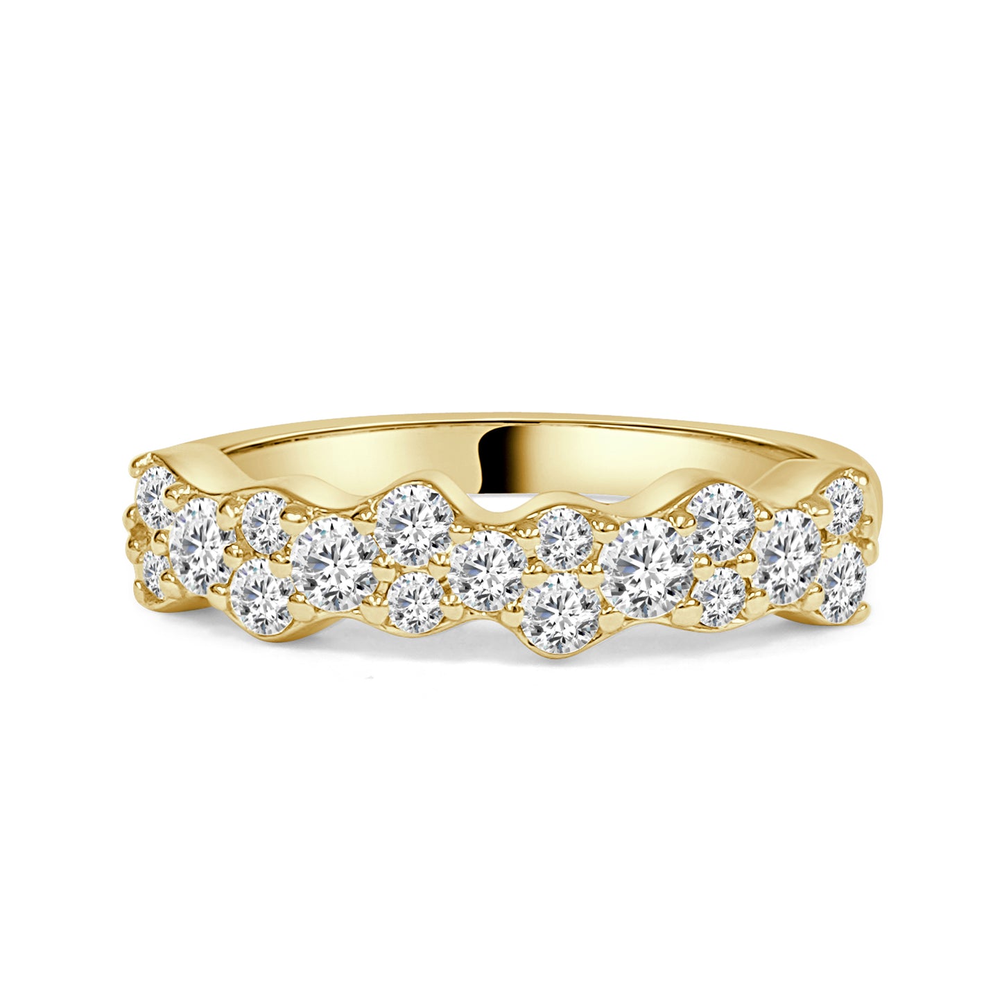 Diamond set Contoured Dress Ring