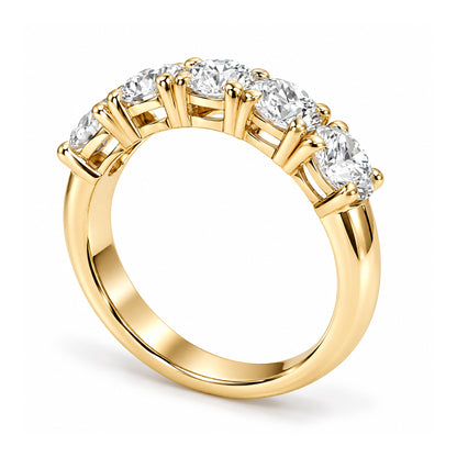 Round Brilliant Cut Natural Diamond Band