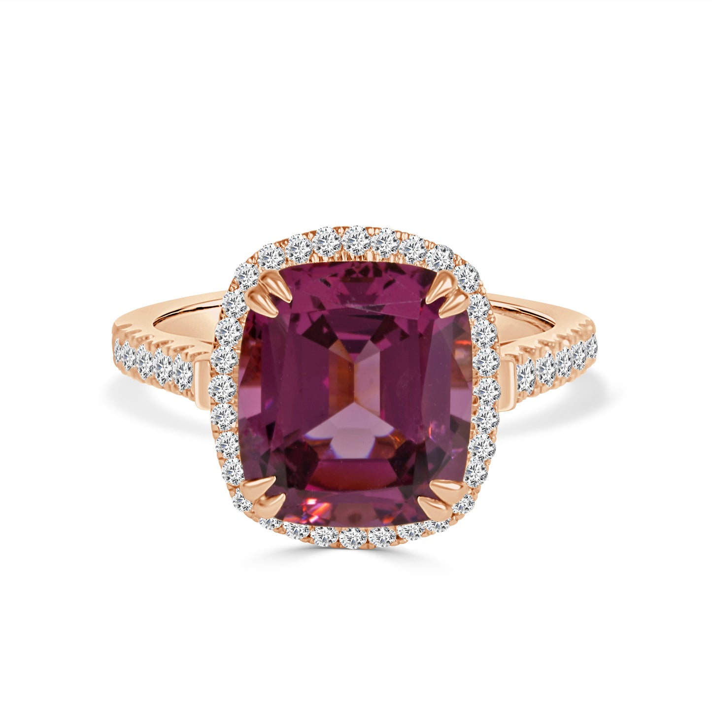 Rhodolite and Diamond Dress Ring