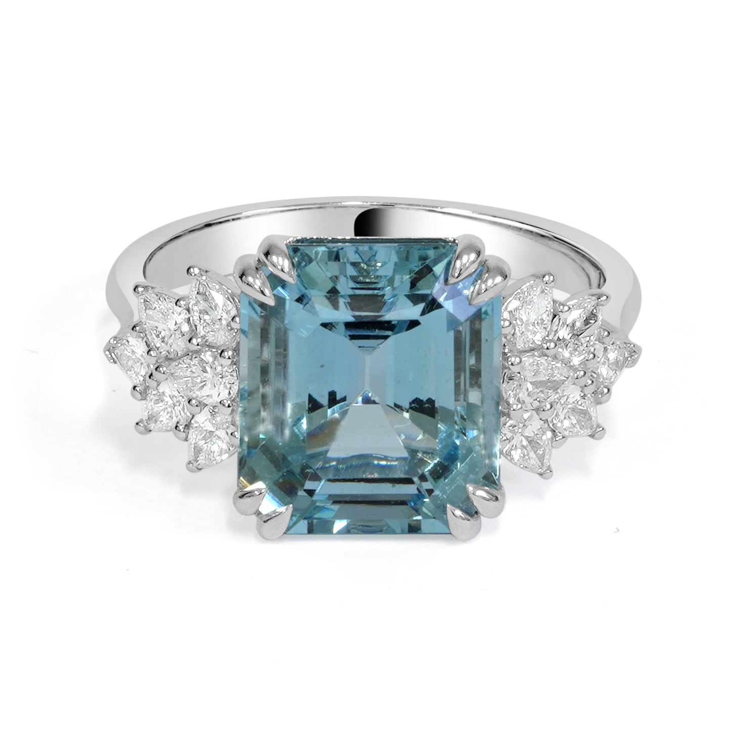 Aquamarine and Diamond Dress Ring