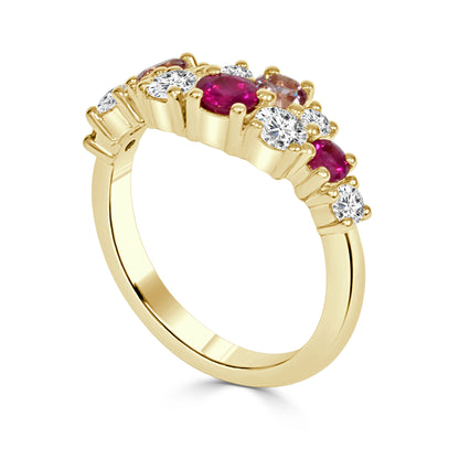 Ruby Diamond and Spinel Dress ring