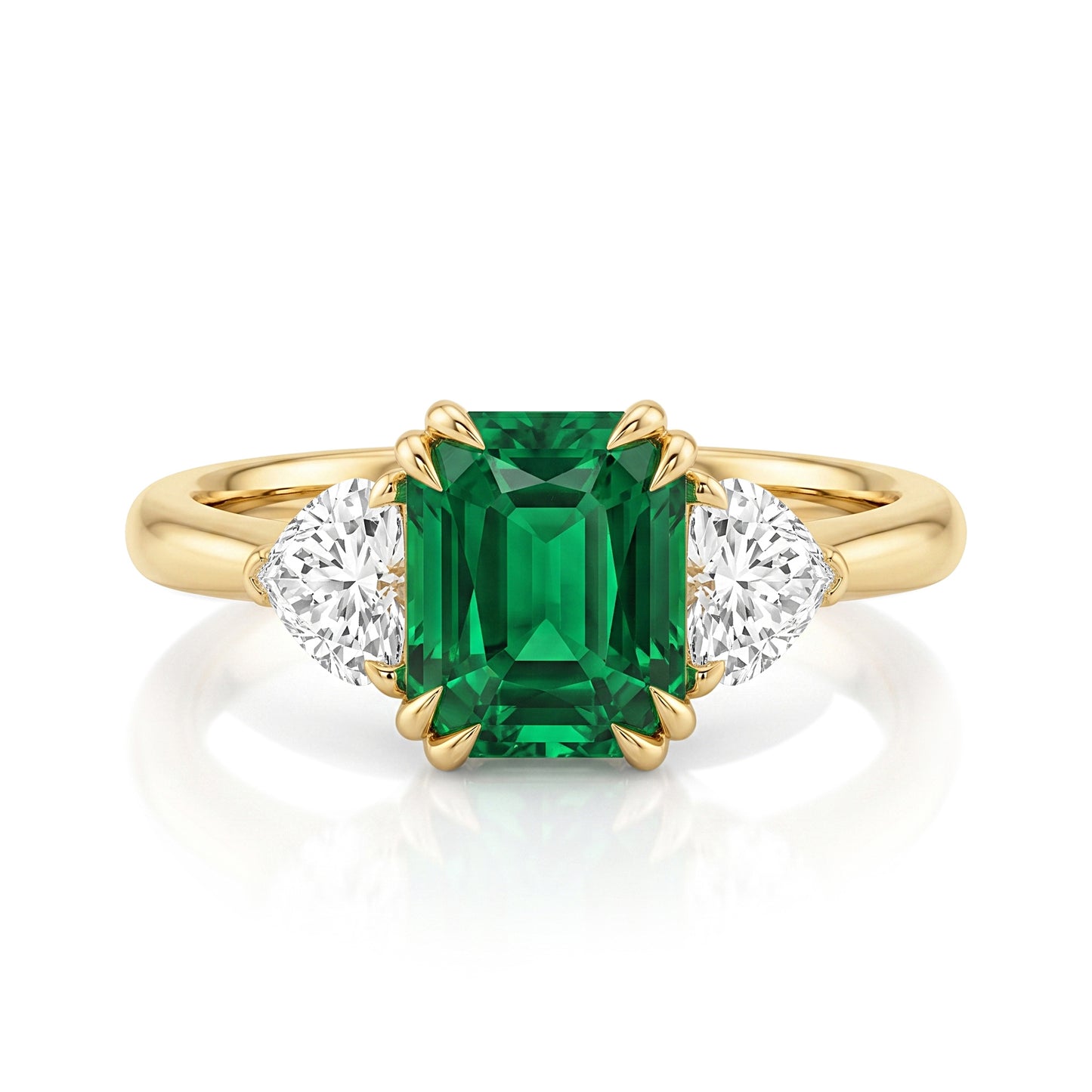 18K Tsavorite and Diamond Trilogy