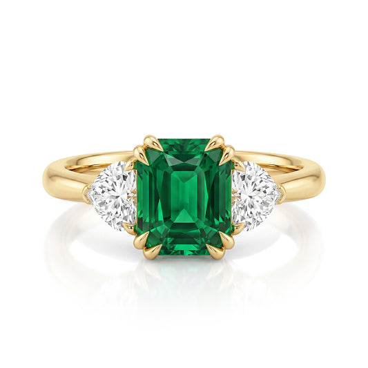 18K Tsavorite and Diamond Trilogy