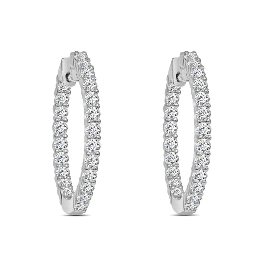 2.00 Carat Natural Diamond Day Night Earrings