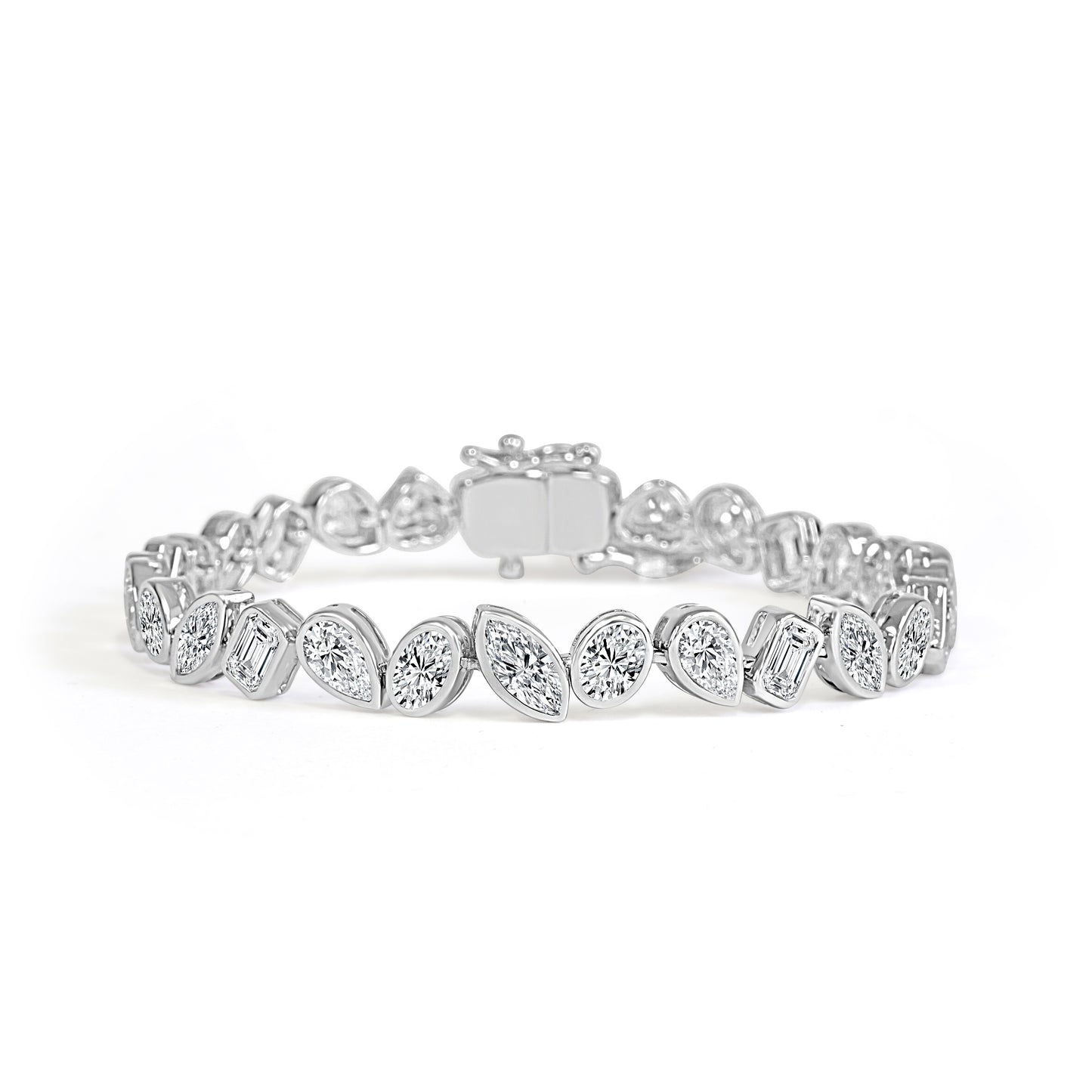 Rub Over Diamond Bracelet