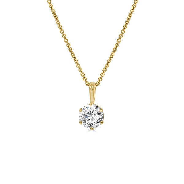 Lab Grown Diamond Solitaire Pendant