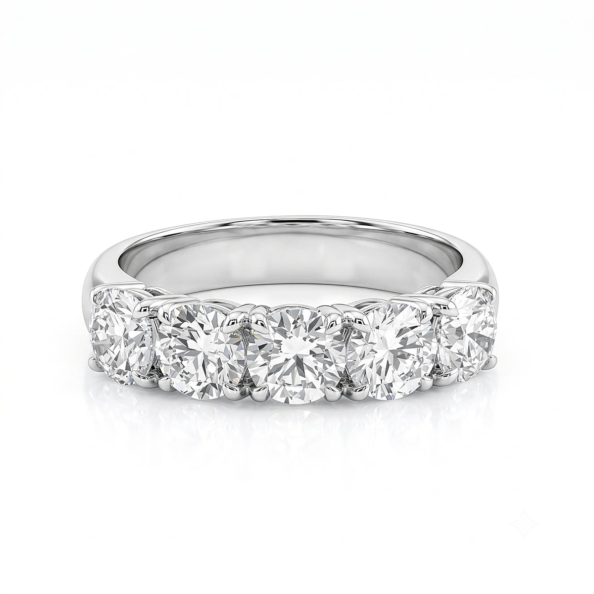18K White gold Diamond Band