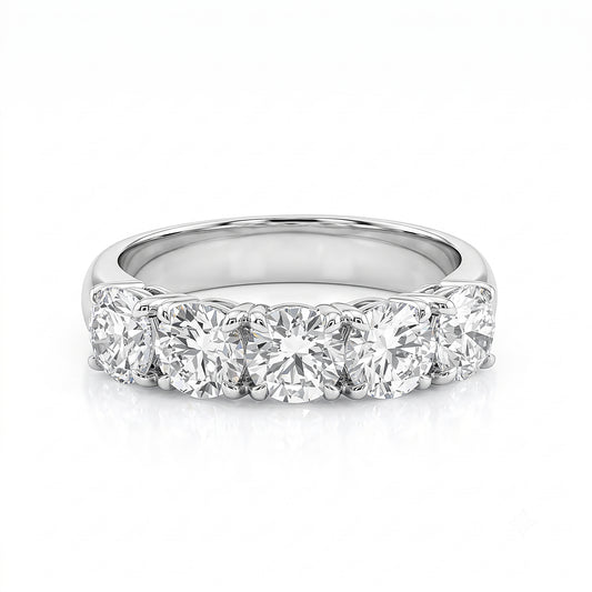 18K White gold Diamond Band
