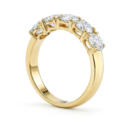 18K Yellow Diamond Band