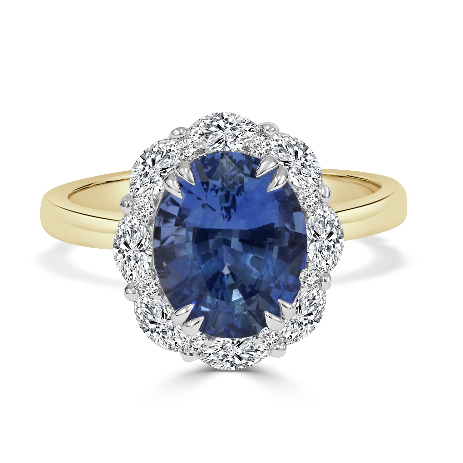 Ceylon Sapphire and Diamond Dress Ring image 0
