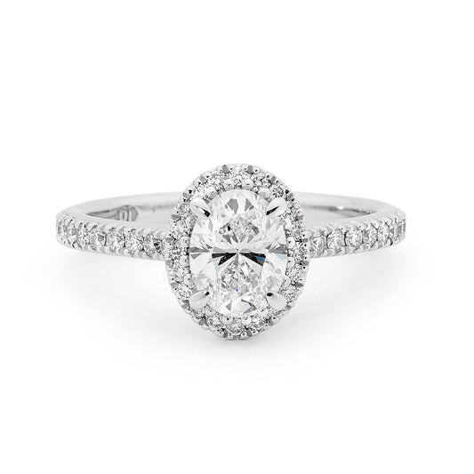 Estelle - Oval Cut Diamond Engagement Ring image 0