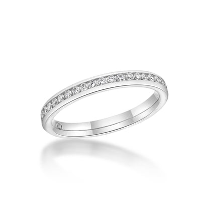 Channel set diamond comfort band image 1