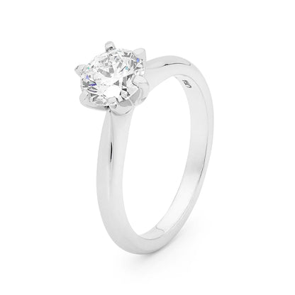 18K 0.70 Carat Round Brilliant Cut Diamond Solitaire image 1
