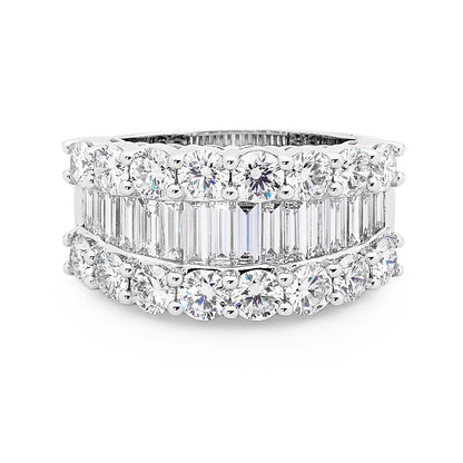 Baguette Cut Diamond Dress Ring image 0