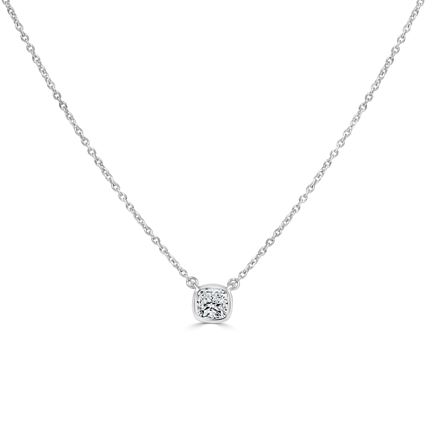 Liora - Cushion Cut Lab Grown Diamond Pendant