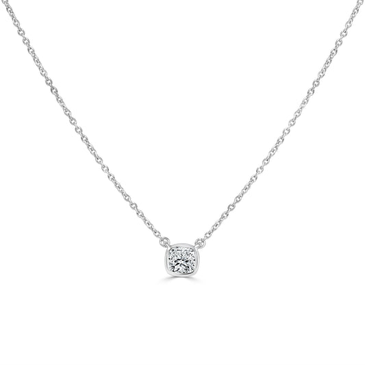 Liora - Cushion Cut Lab Grown Diamond Pendant
