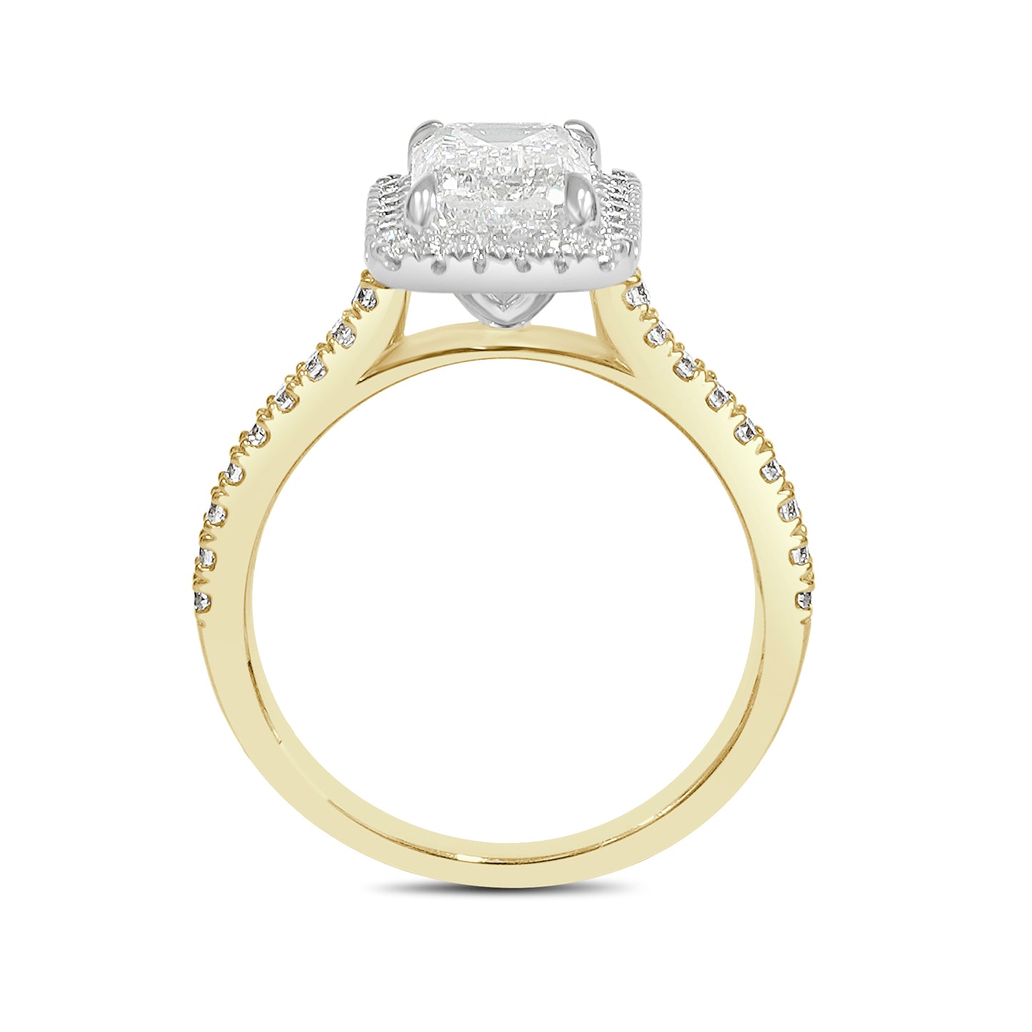Estelle - Emerald Cut Lab Grown Diamond Engagement Ring