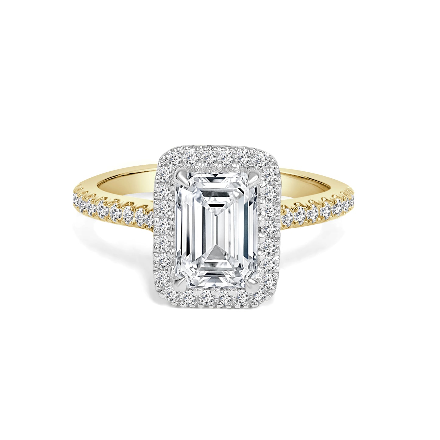 Estelle - Emerald Cut Lab Grown Diamond Engagement Ring