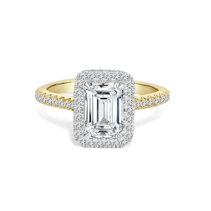 Estelle - Emerald Cut Lab Grown Diamond Engagement Ring