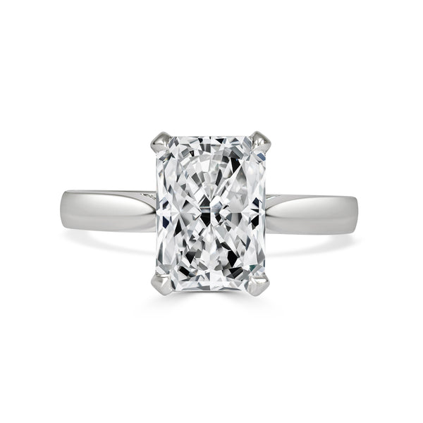 Azura - Long Radiant Cut Lab Grown Diamond Engagement Ring