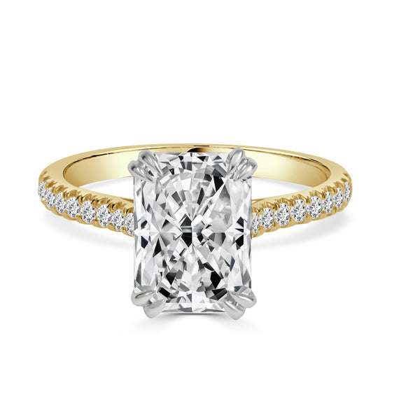 Venus - Long Radiant Cut Lab Grown Diamond Engagement Ring