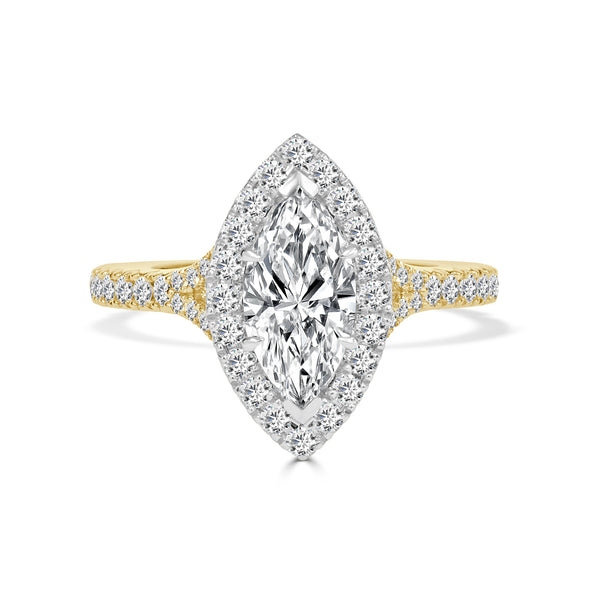 Halley - Marquise Lab Grown Diamond Engagement Ring