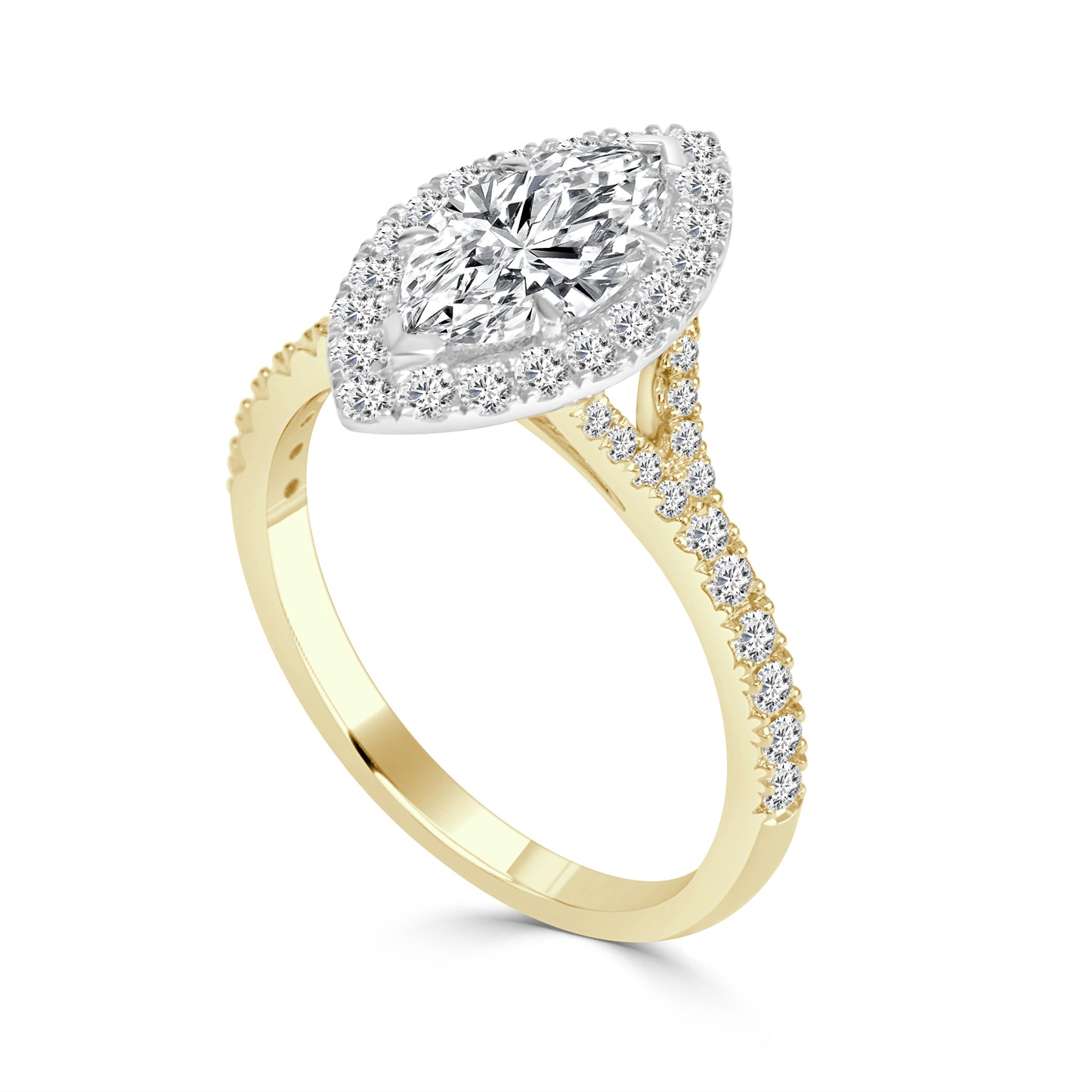 Halley - Marquise Lab Grown Diamond Engagement Ring