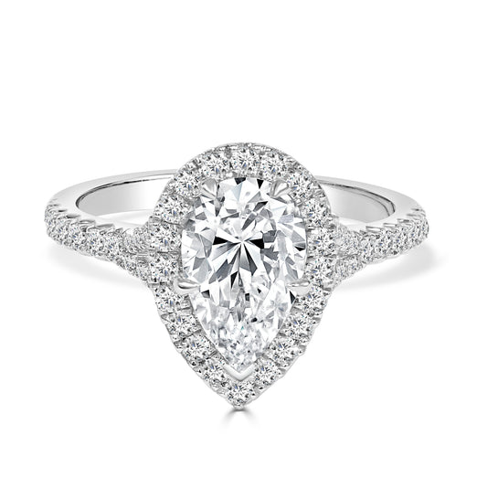 Halley – 1.59ct Pear Cut Lab Grown Diamond Engagement Ring