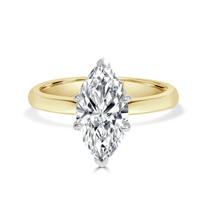 Lunara - Marquise Cut Lab Grown Diamond Engagement Ring