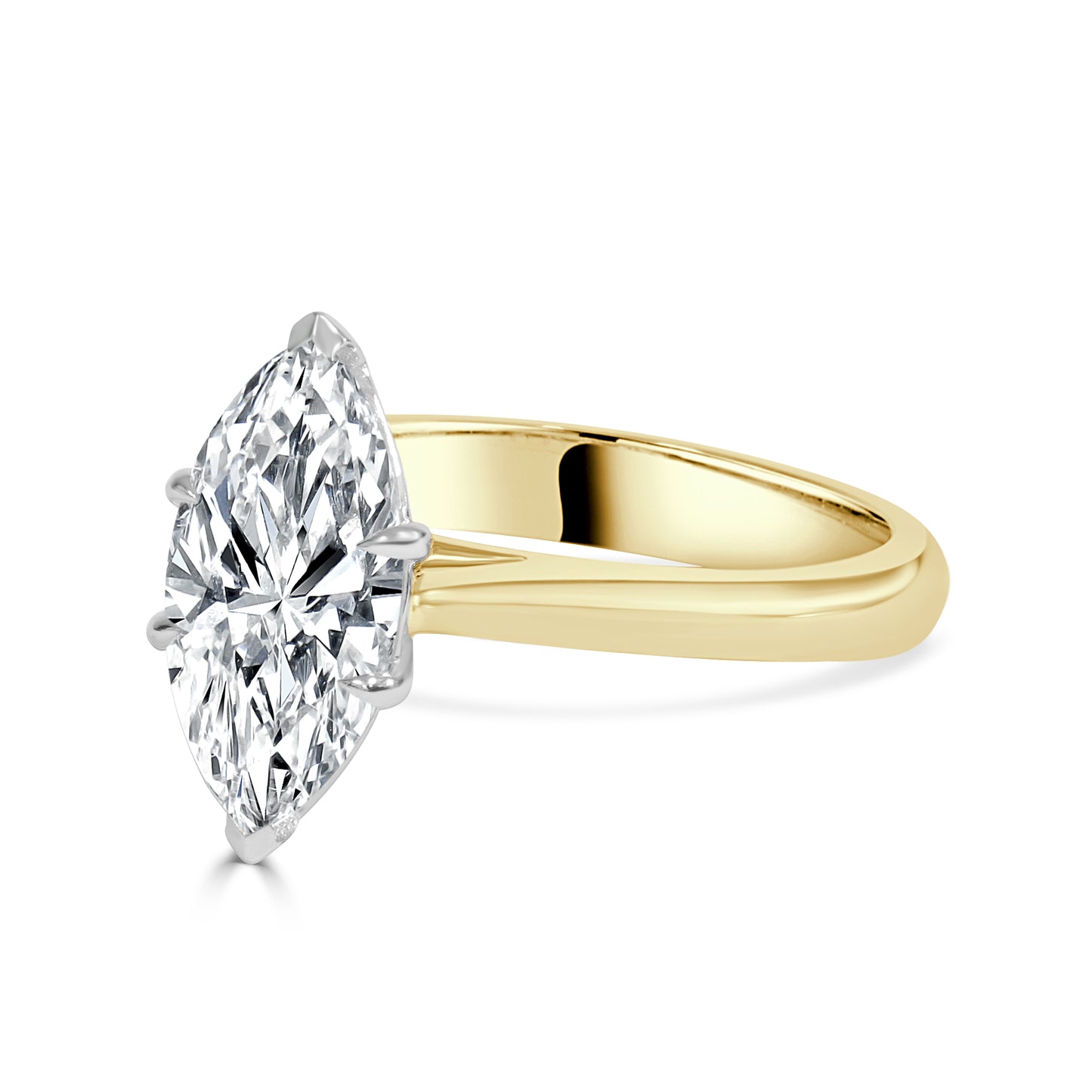 Lunara - Marquise Cut Lab Grown Diamond Engagement Ring