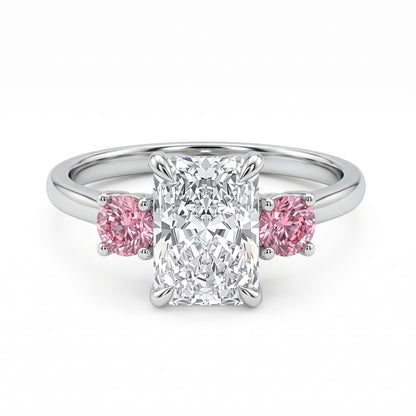 Elarae -Long Radiant Lab Grown Diamond Engagement Ring