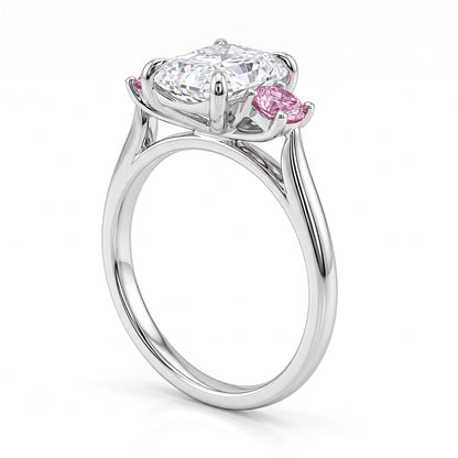 Elarae -Long Radiant Lab Grown Diamond Engagement Ring