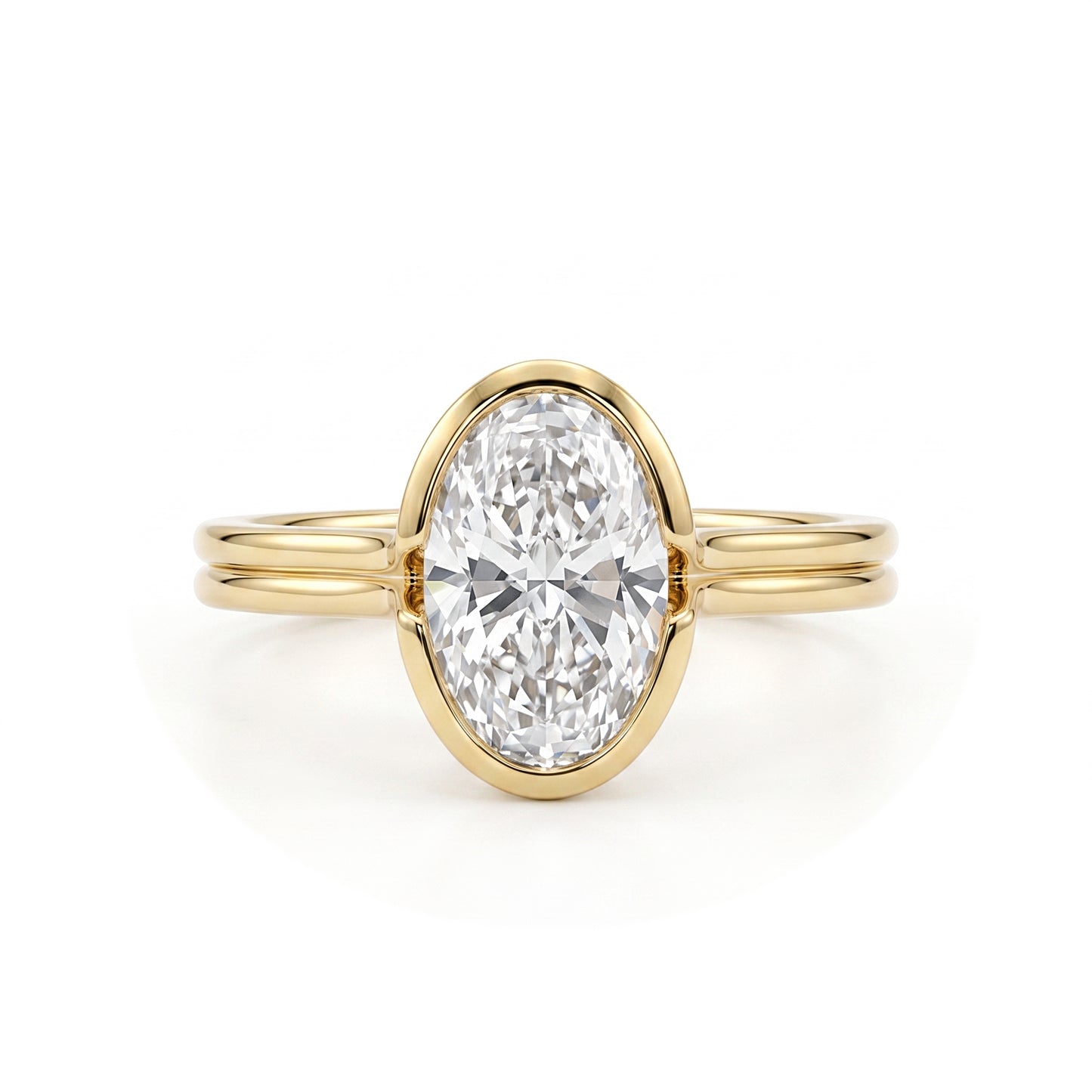 Helene -Oval Cut Lab Grown Diamond Engagement Ring