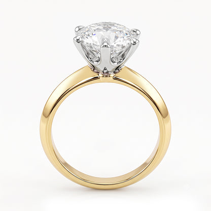 Lyra -3ct Round Brilliant Cut Lab Grown Diamond Engagement Ring
