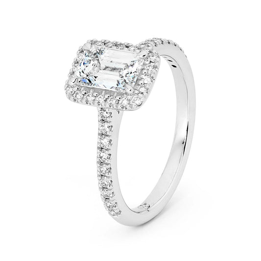 Estelle - Emerald Cut Diamond Engagement Ring image 1