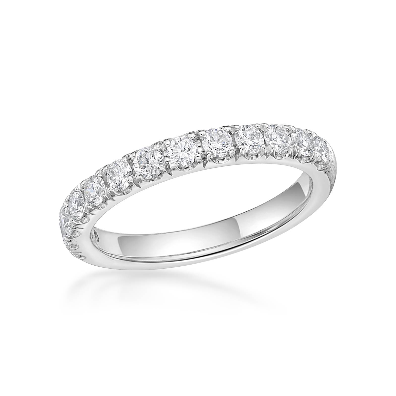 Claw Set Brilliant Cut Diamond Band image 1