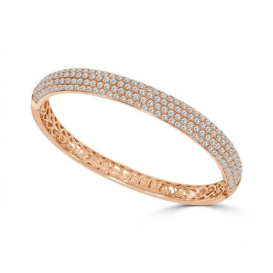 Pavé Set Natural Diamond Bangle