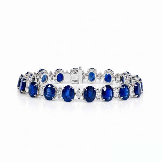 Sapphire and Diamond Bracelet